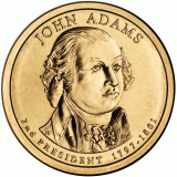 John Adams Presidential Dollar – Image from US Mint