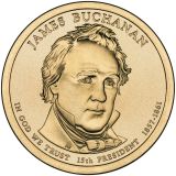 James Buchanan Presidential Dollar – Image from US Mint