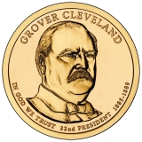 Grover Cleveland Presidential Dollar – Image from US Mint