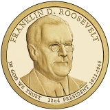 Franklin D. Roosevelt Presidential Dollar – Image from US Mint