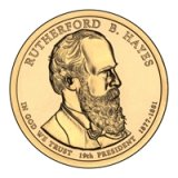 Rutherford B. Hayes Presidential Dollar – Image from US Mint