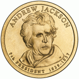 Andrew Jackson Presidential Dollar – Image from US Mint