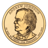Andrew Johnson Presidential Dollar – Image from US Mint