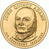 John Quincy Adams Presidential Dollar – Image from US Mint