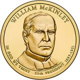 William McKinley Presidential Dollar – Image from US Mint