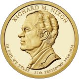 Richard M. Nixon Presidential Dollar – Image from US Mint