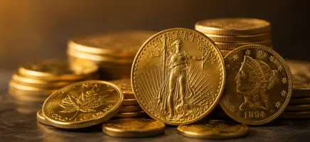 Gold coins collection